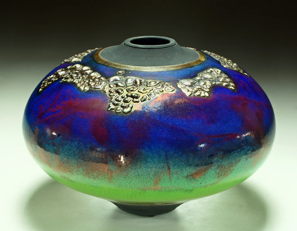 Raku Pottery Glaze: Forbes Midnight Blue — Raku Pottery by Steven